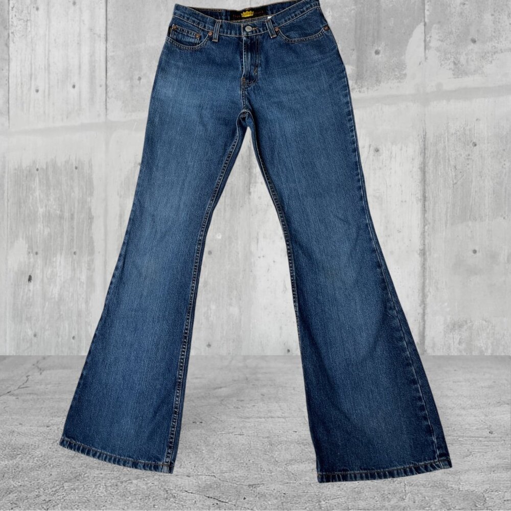 Vintage Todd Oldham Womens Flare Jeans Size 7/32 Medium Blue Wash 100% Cotton